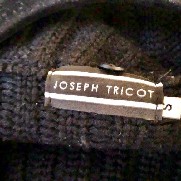 Joseph Tricot Black Wool Cardigan Sweater Made in England - Picture 7 of 11